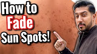 How to Fade Sun Spots  Fast and Easy Sun Spot Removal in 5 Steps [upl. by Etteve]