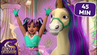 45 Minutes of the BEST Friendship Moments at Unicorn Academy  Compilation  Cartoon for Kids [upl. by Asselam]