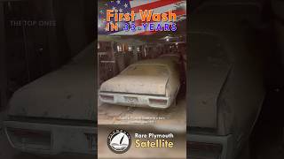 MOPAR Barn Find Abandoned Plymouth’s 1st Wash in 33 Years  Detailing Restoration [upl. by Coke359]