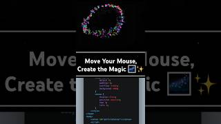 Particle trail javascript coding javascript matrix hacker trending viralvideo viralshort [upl. by Spearing589]