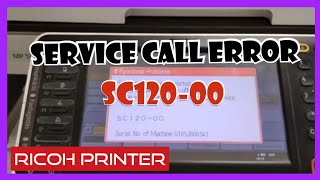 RICH PRINTER ERROR SC12000 [upl. by Abbot335]