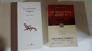 Comparando ediciones de La Montaña Mágica Edhasa y Porrúa [upl. by Frederigo]