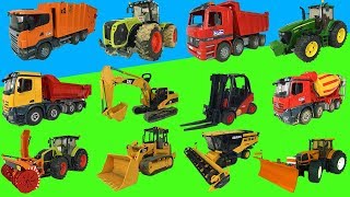 Best of Bruder toys 2018 Trucks tractors excavators [upl. by Pontone]