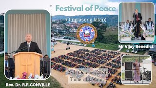 Jowai Presbyterian Church II Festival of Peace II Rev Dr RR Conville II 1030 am Service [upl. by Anor563]