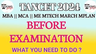 TANCET amp CEETA PG 2024  BEFORE EXAMINATION TIPS  MBA MCA ME MTECH MARCH MPLAN  talkingtamila [upl. by Blumenthal]