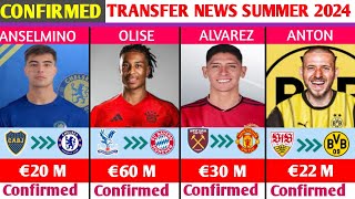 ALL CONFIRMED AND RUMOURS SUMMER TRANSFER NEWSDONE DEALS✔OLISE TO MUNICHALVAREZ TO MAN UTD [upl. by Margaux678]