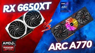 RX 6650 XT MSI VS INTEL ARC A770 Asrock  Ambas ótimas opções para PC gamer custobenefício [upl. by Annawot245]