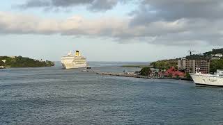 Castries Saint Lucia cruise port [upl. by Hernardo960]