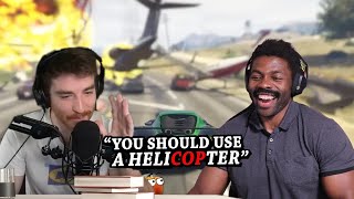 GTA 5 but He cant say the C word  The Chill Zone Reacts [upl. by Neeruan798]