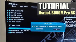 How to update BIOS Asrock Motherboard  Asrock B660M Pro RS [upl. by Sherlock]