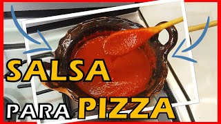 Como HACER SALSA para PIZZA CASERA Con Pure De Tomate 🍅🍕 ▶ Receta Como Hacer SALSA para PIZZA CASERA [upl. by Aniretac]