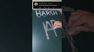 Harsh name logo artvideo drawing artfeed paintingdrawing youtubeshorts ytshort [upl. by Ramhaj]