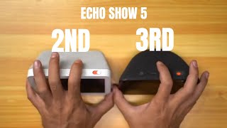 Echo show 5 2nd gen and Echo show 5 3rd gen quick comparison [upl. by Aciemaj]