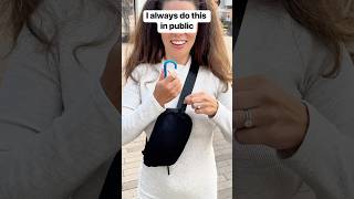 Use a carabiner for extra protection against thieves purses bags safety travel traveltips [upl. by Halik]