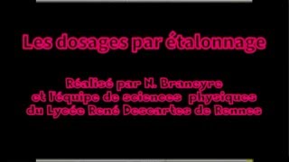 Les dosages par etalonnage cours Terminale S [upl. by Sweet861]