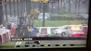 Jules Bianchi balesete suzuka crash aquaplaning [upl. by Tolman338]