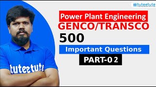 TS GENCO  Power Plant Engineering  500 Important Questions Part02  tsgenco genco [upl. by Asirem]