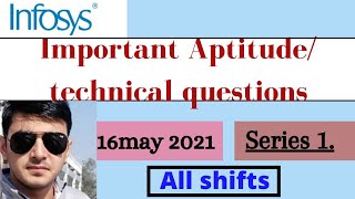 Infosys aptitude technical ability question answer16May shift 1info qa seriesinfosys preparation [upl. by Penney]