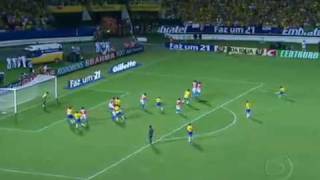 Eliminatórias Copa 2010 Brasil 2x1 Paraguai 2009 [upl. by Atrahc72]