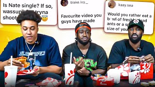 CHIC FIL A MUKBANG QampA  BG Answers questions from IG [upl. by Odracir]