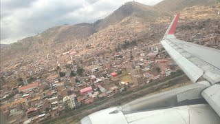 Takeoff from Cusco Alejandro Velasco Astete International Airport  a320 [upl. by Maurizia]