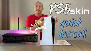 PS 5 SKIN Darkplates 20 Disk Special Edition Obsidian by DBrand  Easy and Quick Installation [upl. by Lucienne]