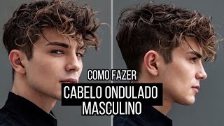 CABELO ONDULADO MASCULINO TUTORIAL  ALEX CURSINO [upl. by Jacey]