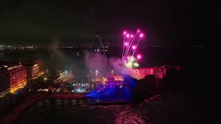 Capodanno a NAPOLI Fuochi Dartificio Castel dellOvo e veduta SantAntonio a Posillipo [upl. by Ylatan651]