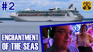 Enchantment Of The Seas Pt2 Dining Room Breakfast Work Day Park Cafe Comedy Magic Silent Disco [upl. by Procto]