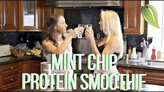 MINT CHIP PROTEIN SMOOTHIE [upl. by Arayk629]