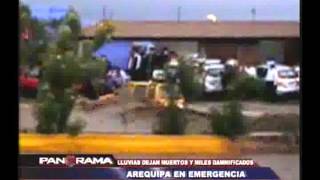 Arequipa en emergencia lluvias torrenciales provocan desastre en el Sur [upl. by Nagy901]