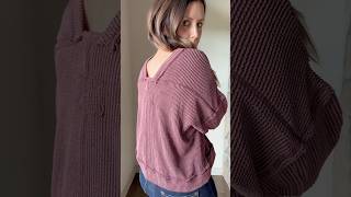 Merlot ribbed textured long sleeve top [upl. by Eileek]