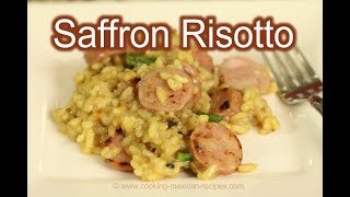 How To Make Risotto Saffron Sausage Rice  Rockin Robin Cooks [upl. by Htessil]