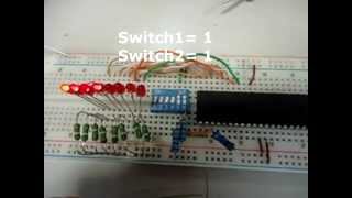 Corrimiento de LEDs con microcontrolador Pic18F4550 [upl. by Lacym]