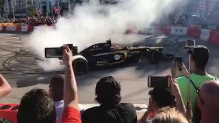 F1 Miami Donuts and Burnouts in Downtown [upl. by Colton]