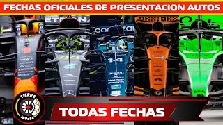 ¡FECHAS OFICIALES PRESENTACIÓN DE CADA UNO DE LOS NUEVOS AUTOS DE LA FORMULA 1 TEMPORADA 2024 [upl. by Earas]