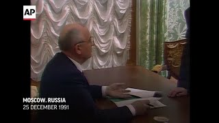 Gorbachev resignation 30 years ago marked USSRs end [upl. by Kokoruda458]