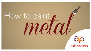 How to paint metal [upl. by Burch]