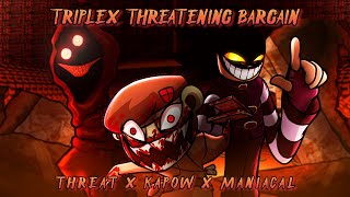 Triplex Threatening Bargain THREAT x Kapow x Maniacal  Poopmadness Vs Fliqpy Vs Jon FNF Mashup [upl. by Dnalsor239]