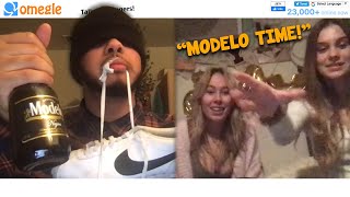 MODELO TIME ON OMEGLE quotWanna see a Backflipquot [upl. by Sirenay]