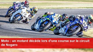 Moto  un motard décède lors dune course sur le circuit de Nogaro [upl. by Lewes]