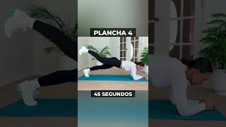 ¡RETO 6 PLANCHAS para ABDOMEN PLANO ejercicios tips fitness gym abs fit fitnessmotivation [upl. by Ruosnam]