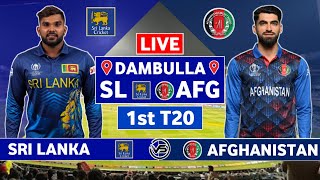 Sri Lanka vs Afghanistan 1st T20 Live Scores  SL vs AFG 1st T20 Live Scores amp Commentary [upl. by Bogoch]