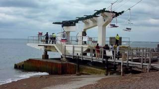 The Needles Chair Lift Ride Alum Bay Isle of Wight [upl. by Afnin]