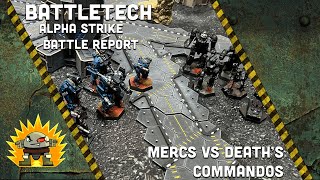 Battletech Alpha Strike  MERCS vs Deaths Commandos [upl. by Kcirdnek]