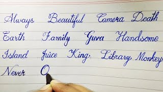 Beautiful and Elegant Cursive Handwriting  How to Practice Cursive Writing [upl. by Etteyniv]