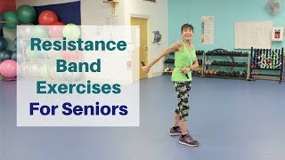 10 Minute Resistance Band Workout For Seniors [upl. by Aynwat]