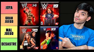 TIER LIST de los VIDEOJUEGOS de WWE 2K [upl. by Supen]