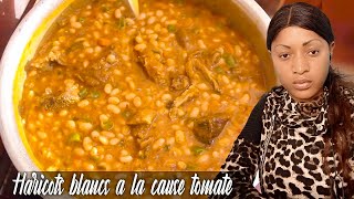 Rytha BM Comment préparer les haricots blancs a la sauce tomate La cuisine Congolaise [upl. by Pantia]