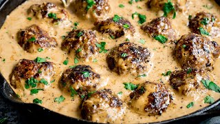 How to make Swedish Meatballs  Homemade Ikea Meatballs [upl. by Ivett]